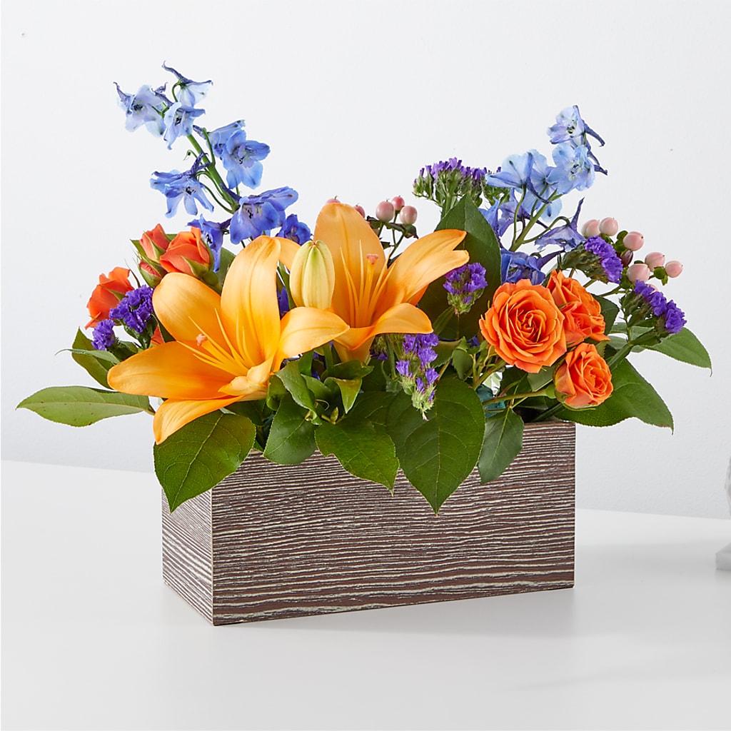 Radiant Citrus Box Bouquet – Abc Florist, Mullens WV