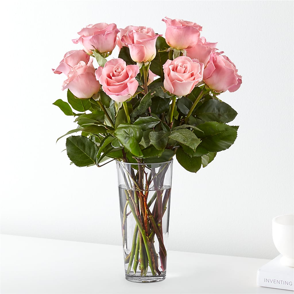 Long Stem Pink Rose Bouquet – Abc Florist, Mullens WV