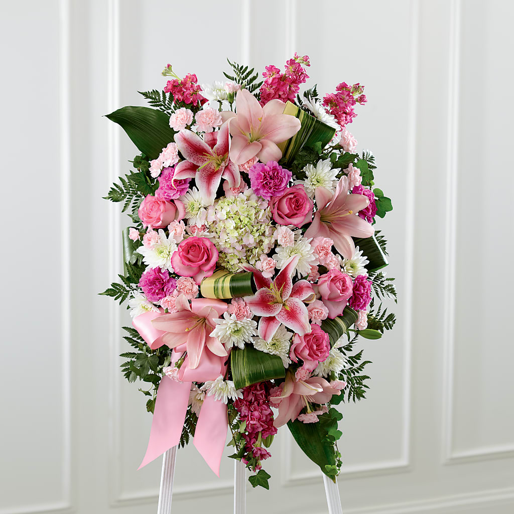 Comforting Standing Spray – Abc Florist, Mullens WV