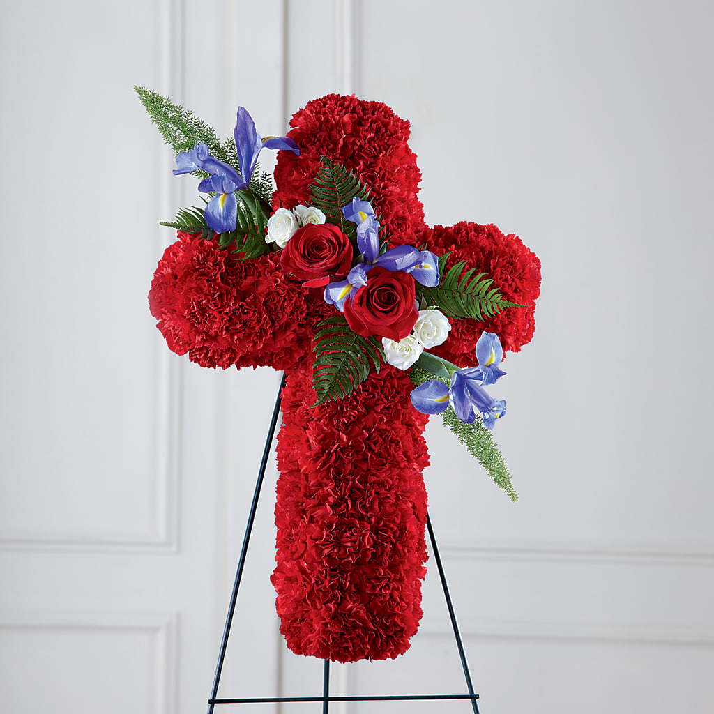 Faithful Hero Floral Cross – Abc Florist, Mullens WV