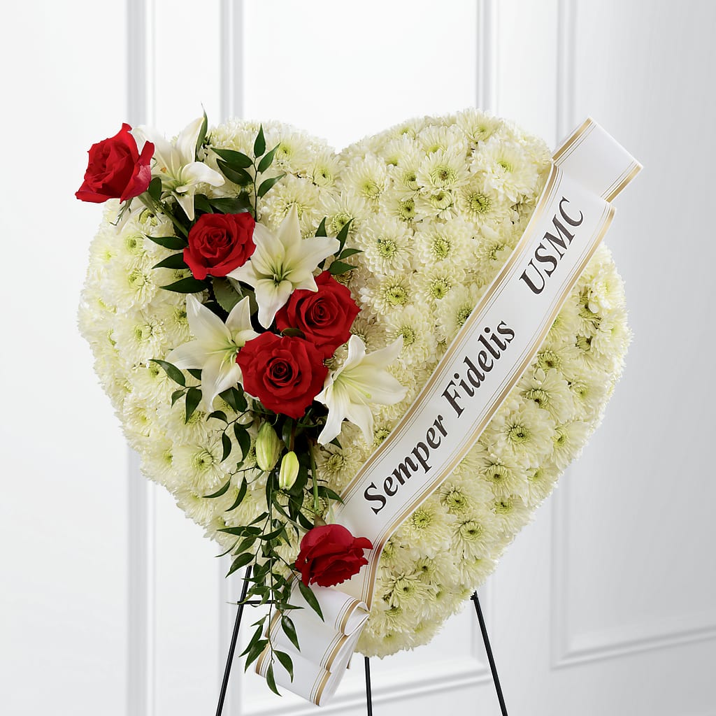 Heartfelt Hero Standing Heart – Abc Florist, Mullens WV