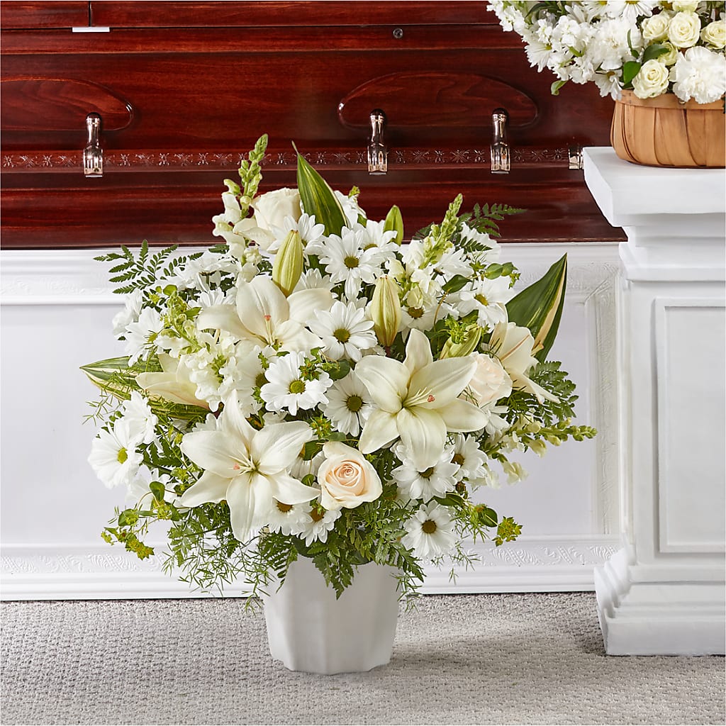 Thoughts of Tranquility Floor Basket – Abc Florist, Mullens WV