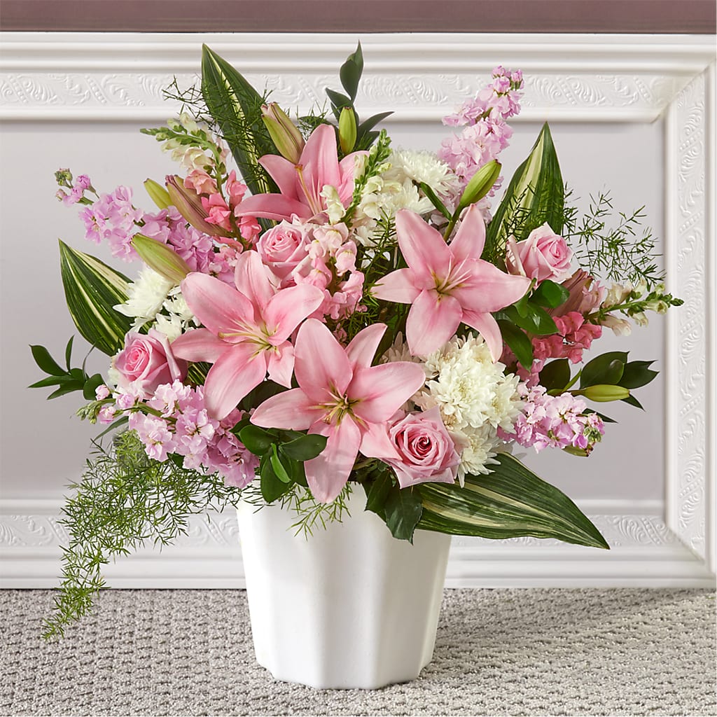 Simply Serene Floor Basket – Abc Florist, Mullens WV