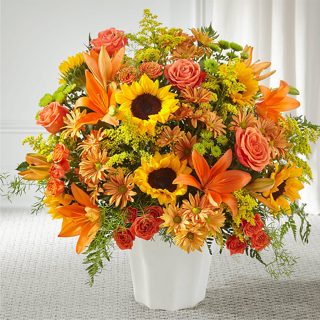 Harvest Thoughts Floor Basket – Abc Florist, Mullens WV