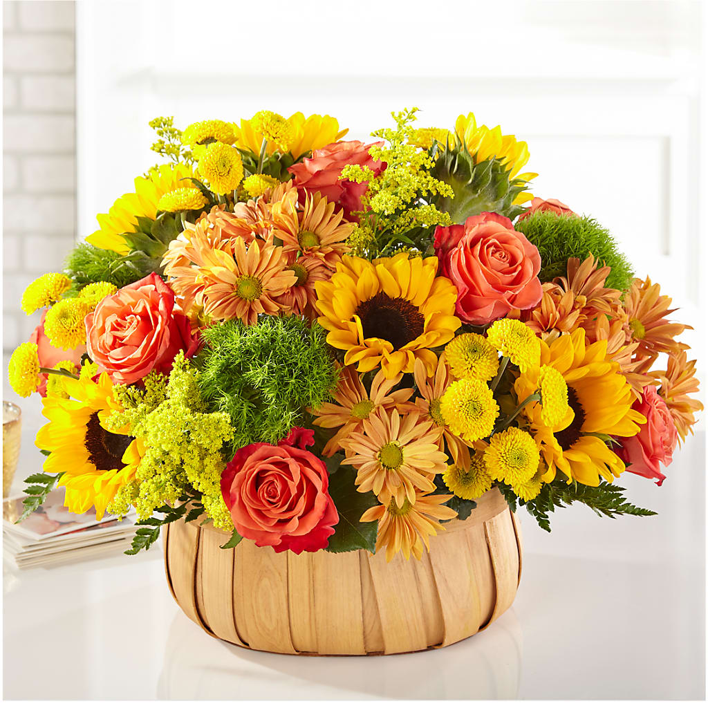 Harvest Sunflower Basket – Abc Florist, Mullens WV