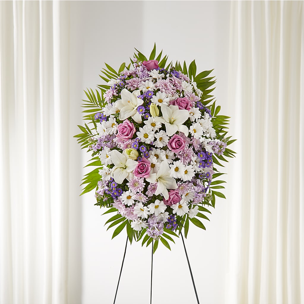 Surrounded by Love Standing Spray – Abc Florist, Mullens WV