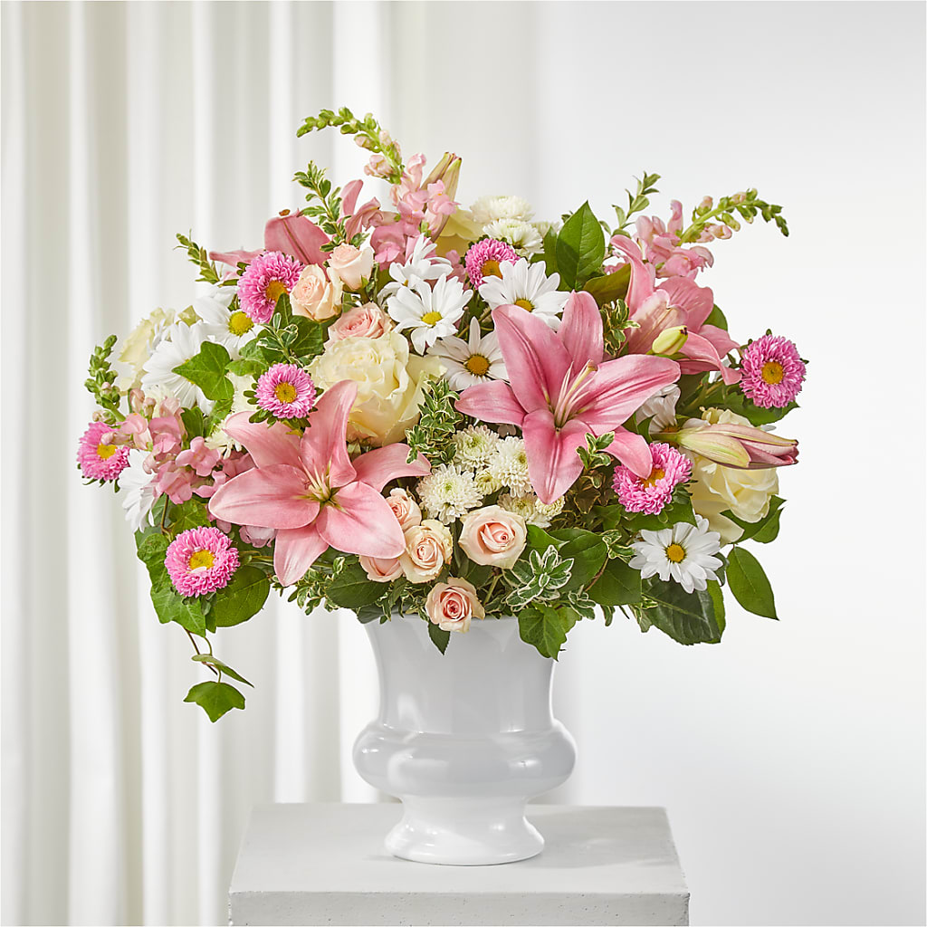 Empathetic Blooms Urn Arrangement – Abc Florist, Mullens WV
