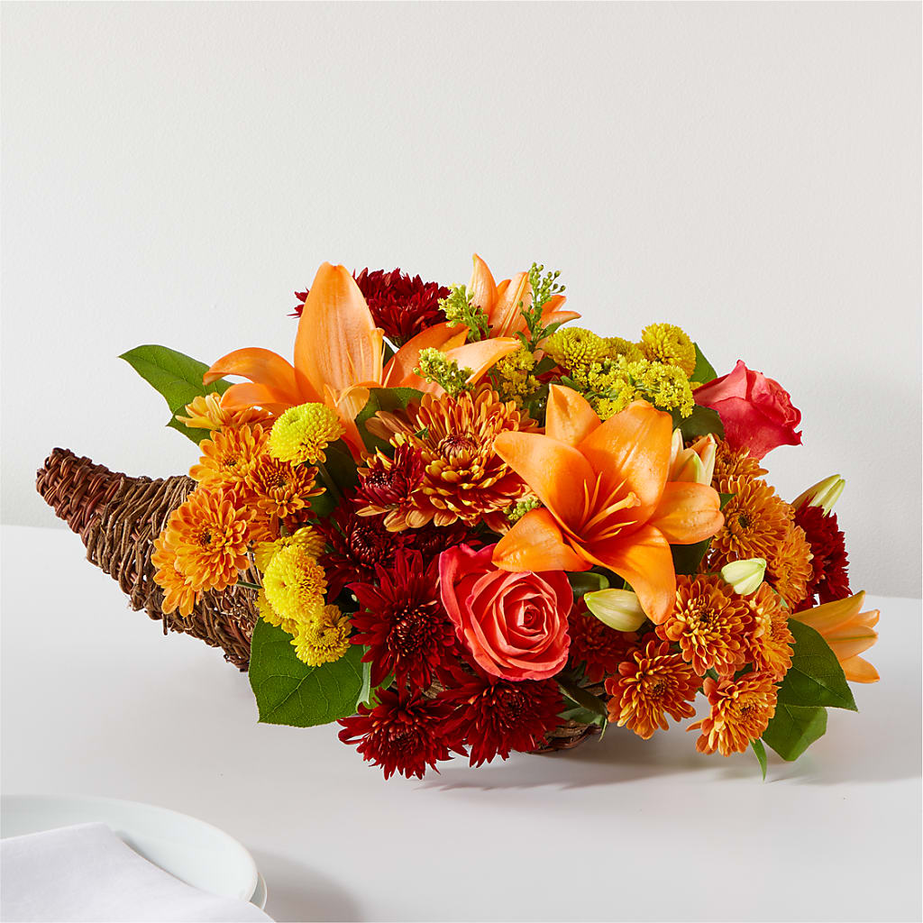 Bouquet of Blessings Cornucopia – Abc Florist, Mullens WV
