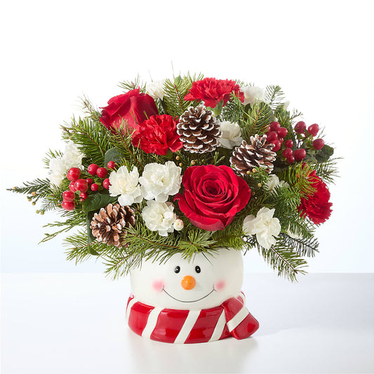 Jolly Snowman Bouquet –  Abc Florist, Mullens WV