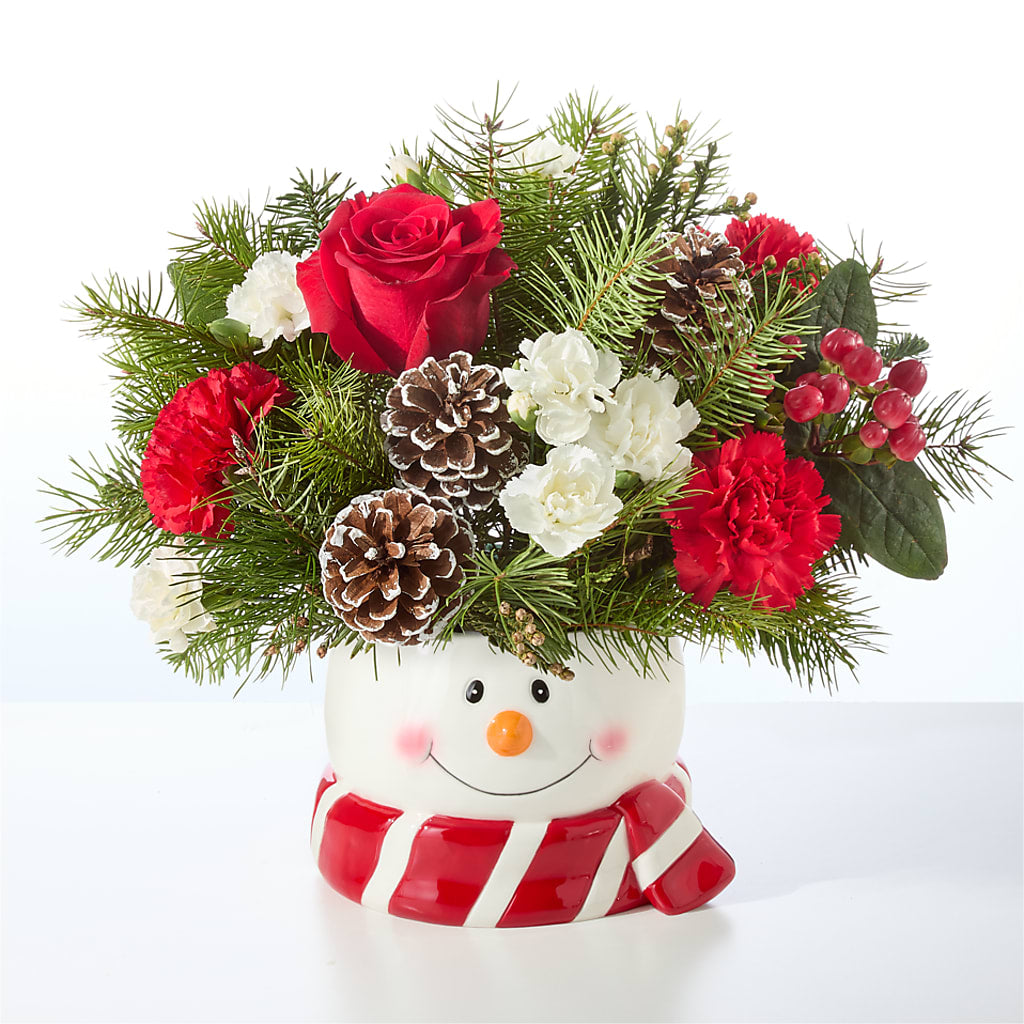 Jolly Snowman Bouquet –  Abc Florist, Mullens WV