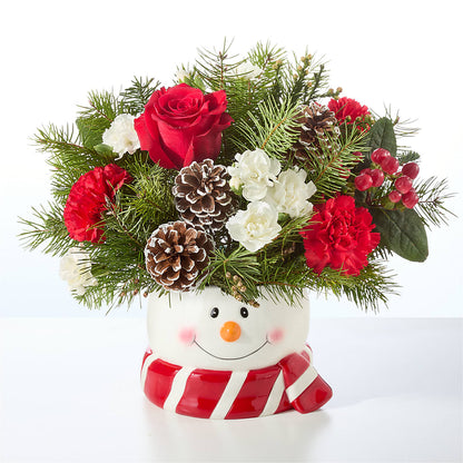 Jolly Snowman Bouquet –  Abc Florist, Mullens WV