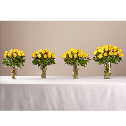 Long Stem Yellow Rose Bouquet –  Abc Florist, Mullens WV