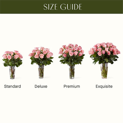 Long Stem Pink Rose Bouquet –  Abc Florist, Mullens WV