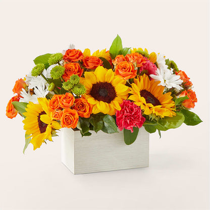 Sun-drenched Blooms Box Bouquet –  Abc Florist, Mullens WV