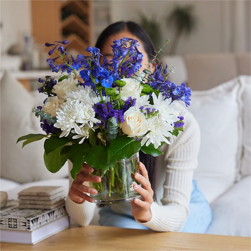 Cerulean Waves Bouquet –  Abc Florist, Mullens WV
