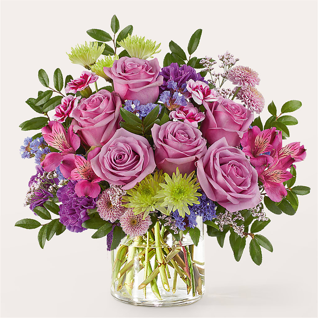 Glass Half Full Bouquet –  Abc Florist, Mullens WV