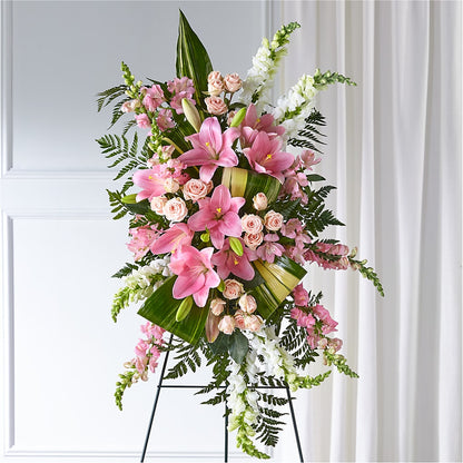 Elegant Embrace Standing Spray –  Abc Florist, Mullens WV