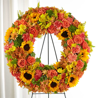 Autumnal Memories Wreath (Standard) –  Abc Florist, Mullens WV