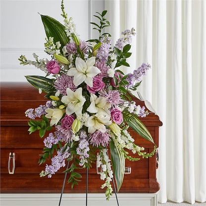 Grateful Hearts Standing Spray –  Abc Florist, Mullens WV