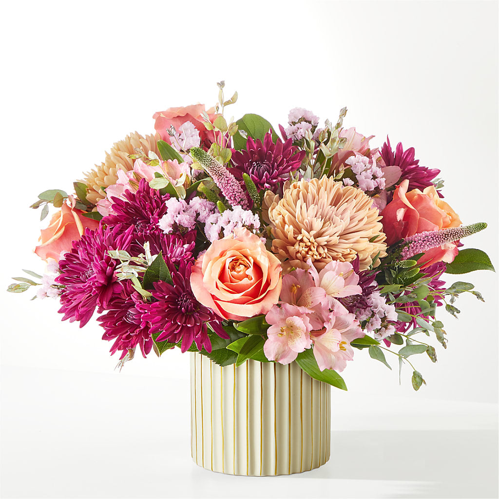 Berry Cobbler Bouquet with Ivory Vase –  Abc Florist, Mullens WV