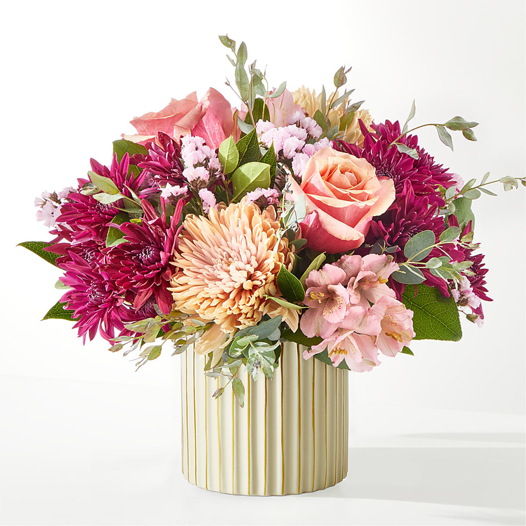 Berry Cobbler Bouquet with Ivory Vase –  Abc Florist, Mullens WV