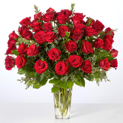Forever Yours Fifty Stem Red Rose Bouquet –  Abc Florist, Mullens WV