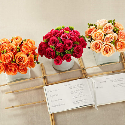 Dawn Rose Centerpiece –  Abc Florist, Mullens WV